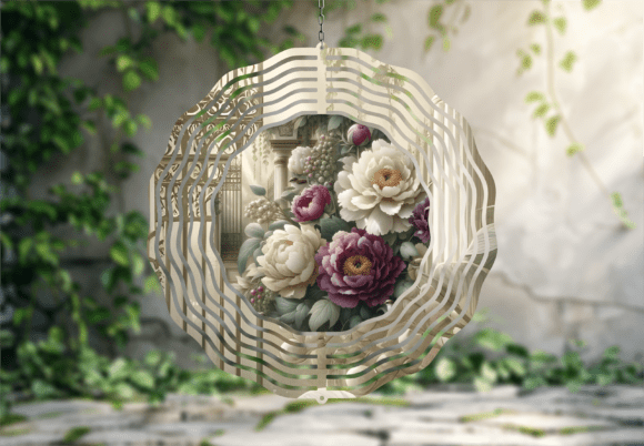 Download Lush Peony Garden Wind Spinner Design - Lush Collection